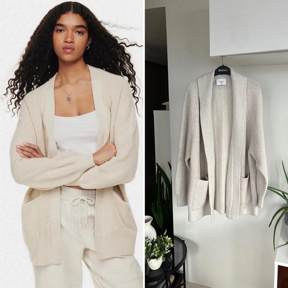 RARE Aritzia Wilfred Travel Cardigan Sz M - Picture 1 of 13